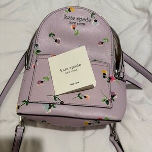 Kate Spade Lavender Floral Backpack
